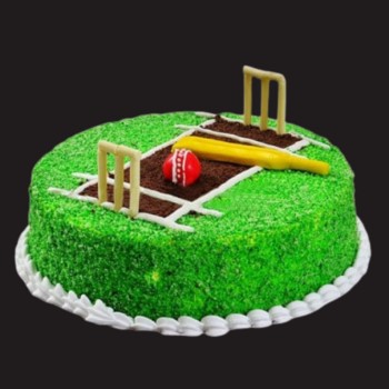 Fresh cream cricket ground cake | Cricket birthday cake, Cricket theme cake,  Boy birthday cake